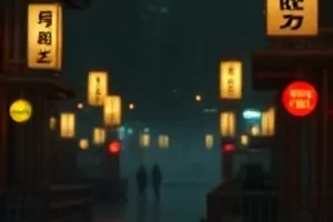 《雾港列车》末班车缓缓驶过无人站台的车头灯画面