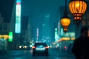 《旧相机与蝉鸣》旧相机搁在树荫下斑驳木桌的画面