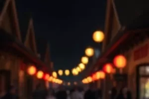 《海边的旧书店》店主在门口整理一摞旧书的画面